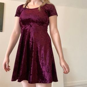 Burgundy dress